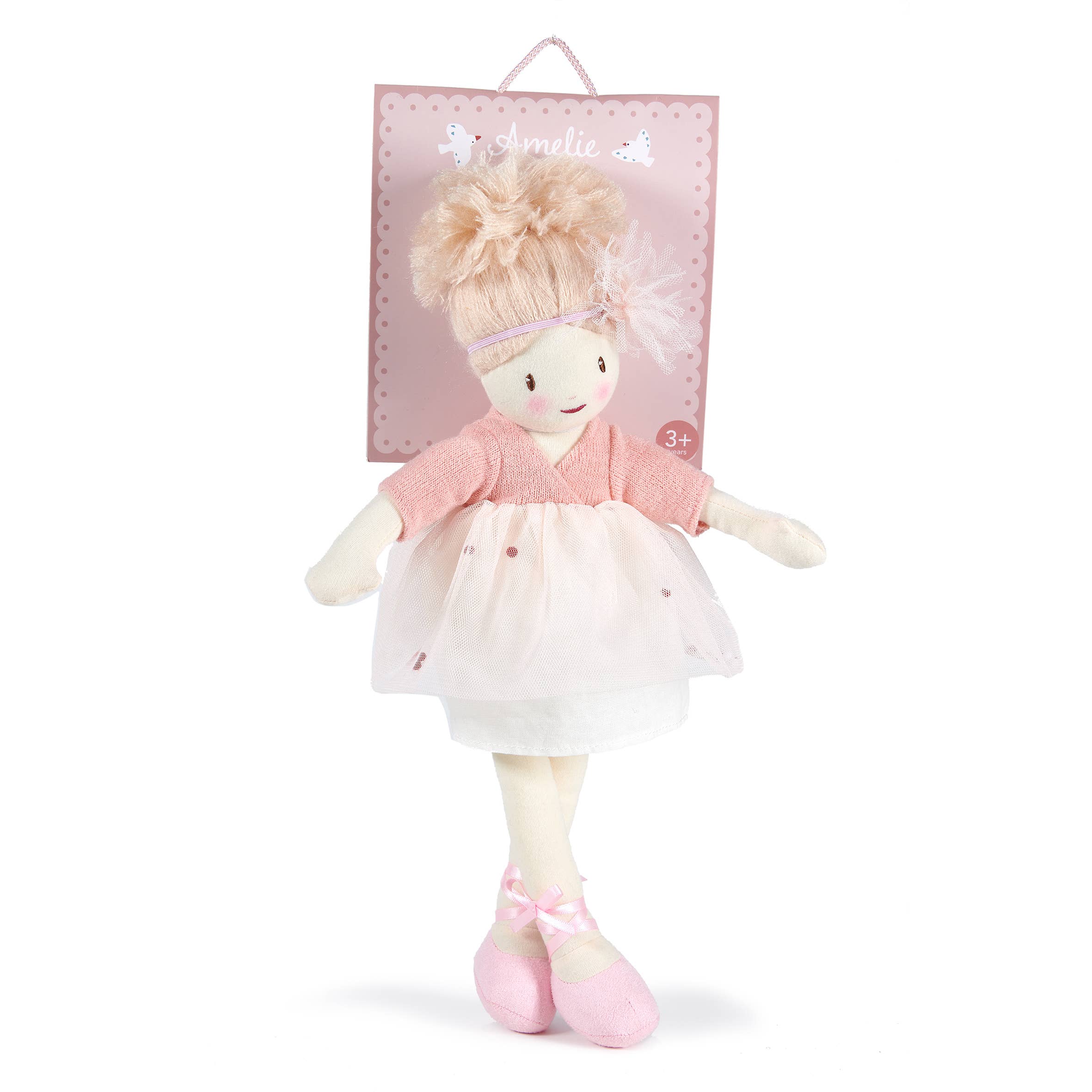 Boneca de pano Amelie da ThreadBear - boneca vestível 35 cm