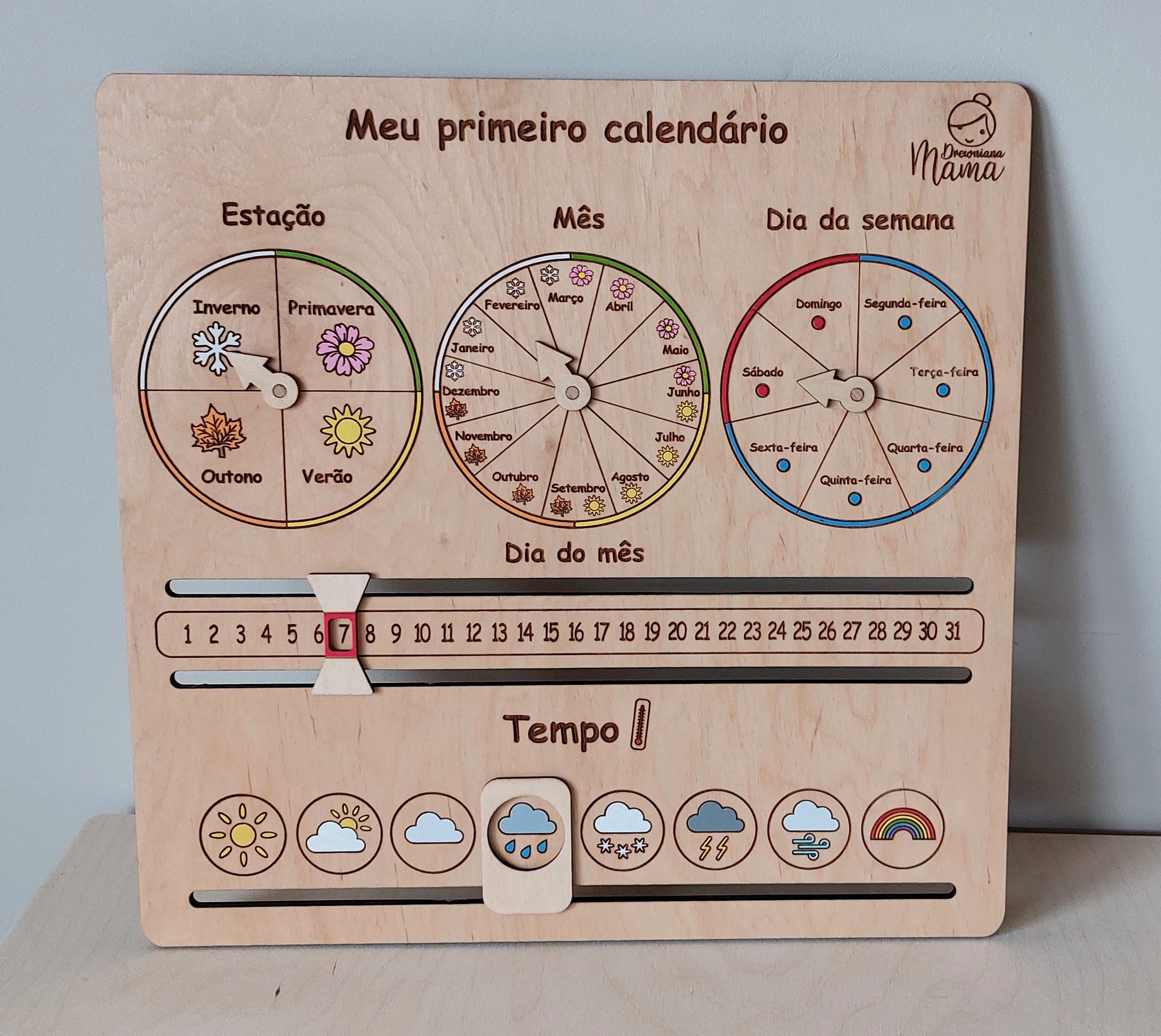 Calendário Educativo em Madeira – “O Meu Primeiro Calendário”