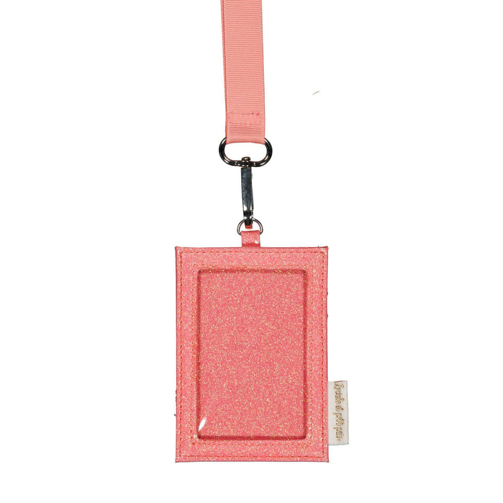Porta-cartões com cordão - Coral