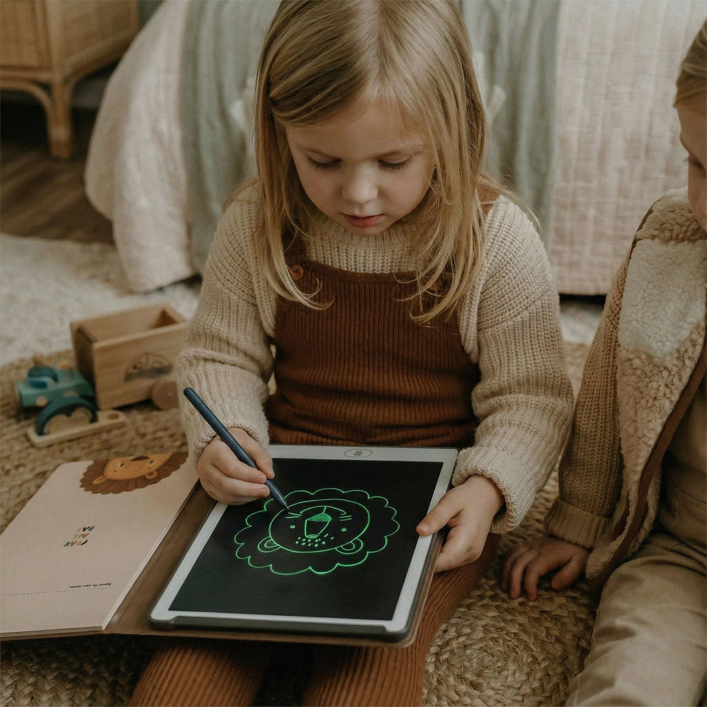 Tablet gráfico com fichas de desenho – KidBook – Coelho