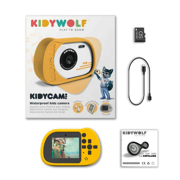 KIDYCAM maquina fotografica amarela