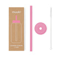 Palhinha com tampa para a garrafa Muuki - Flamingo Pink