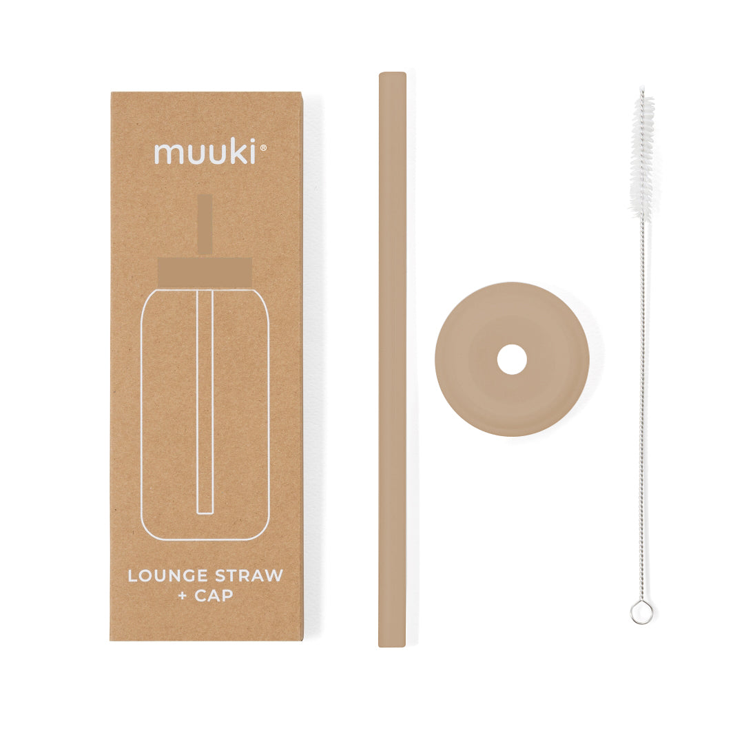 Palhinha com tampa para a garrafa Muuki - Milk Coffee