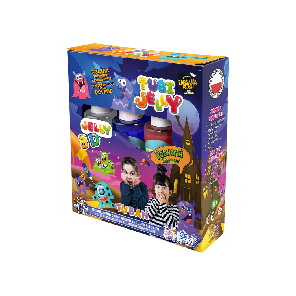 Set Tubi Jelly com 3 Cores – Monstros