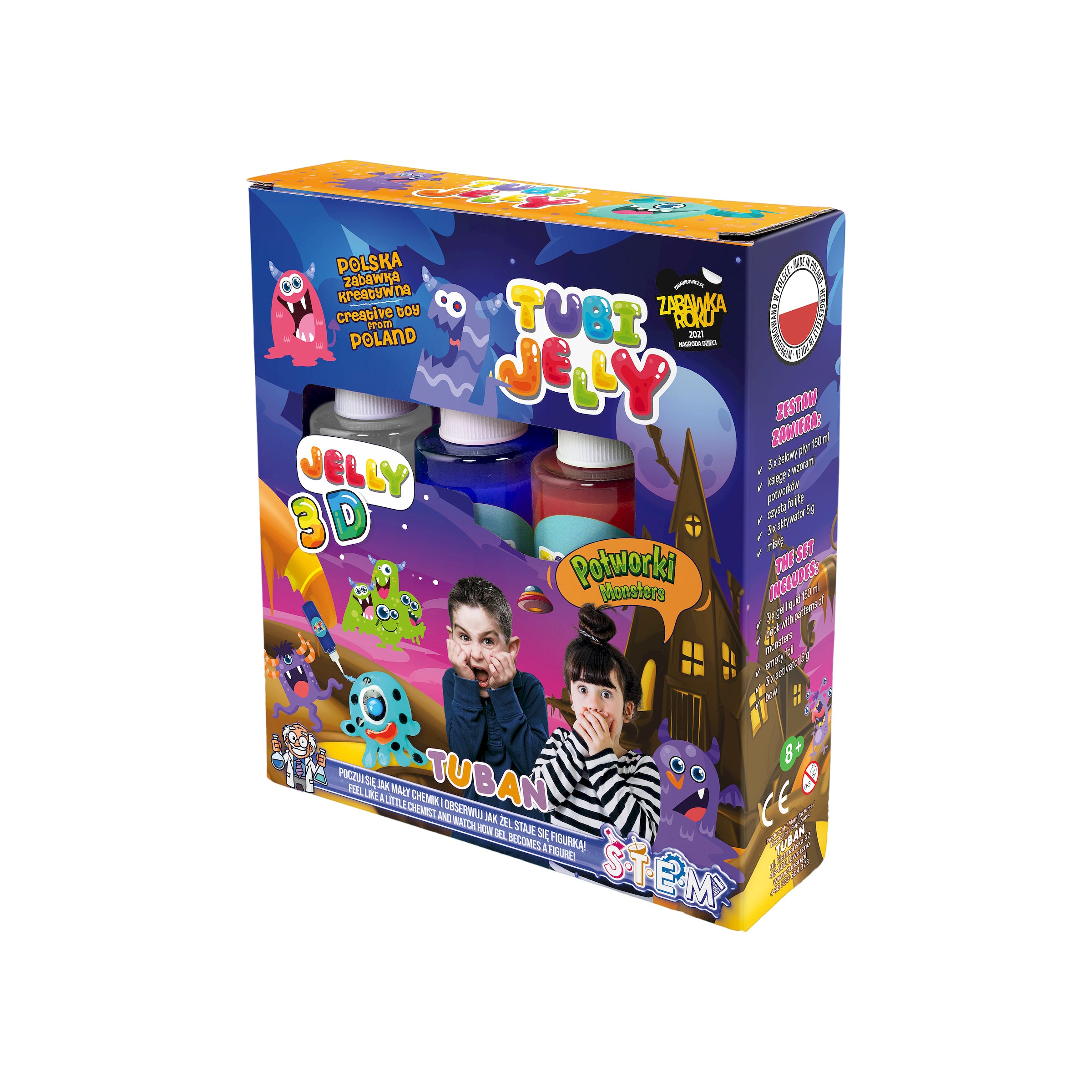 Set Tubi Jelly com 3 Cores – Monstros