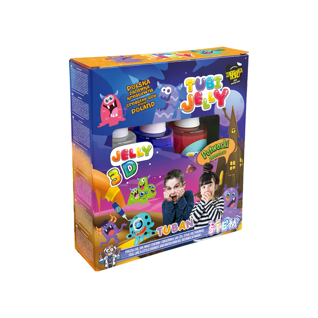 Set Tubi Jelly com 3 Cores – Monstros