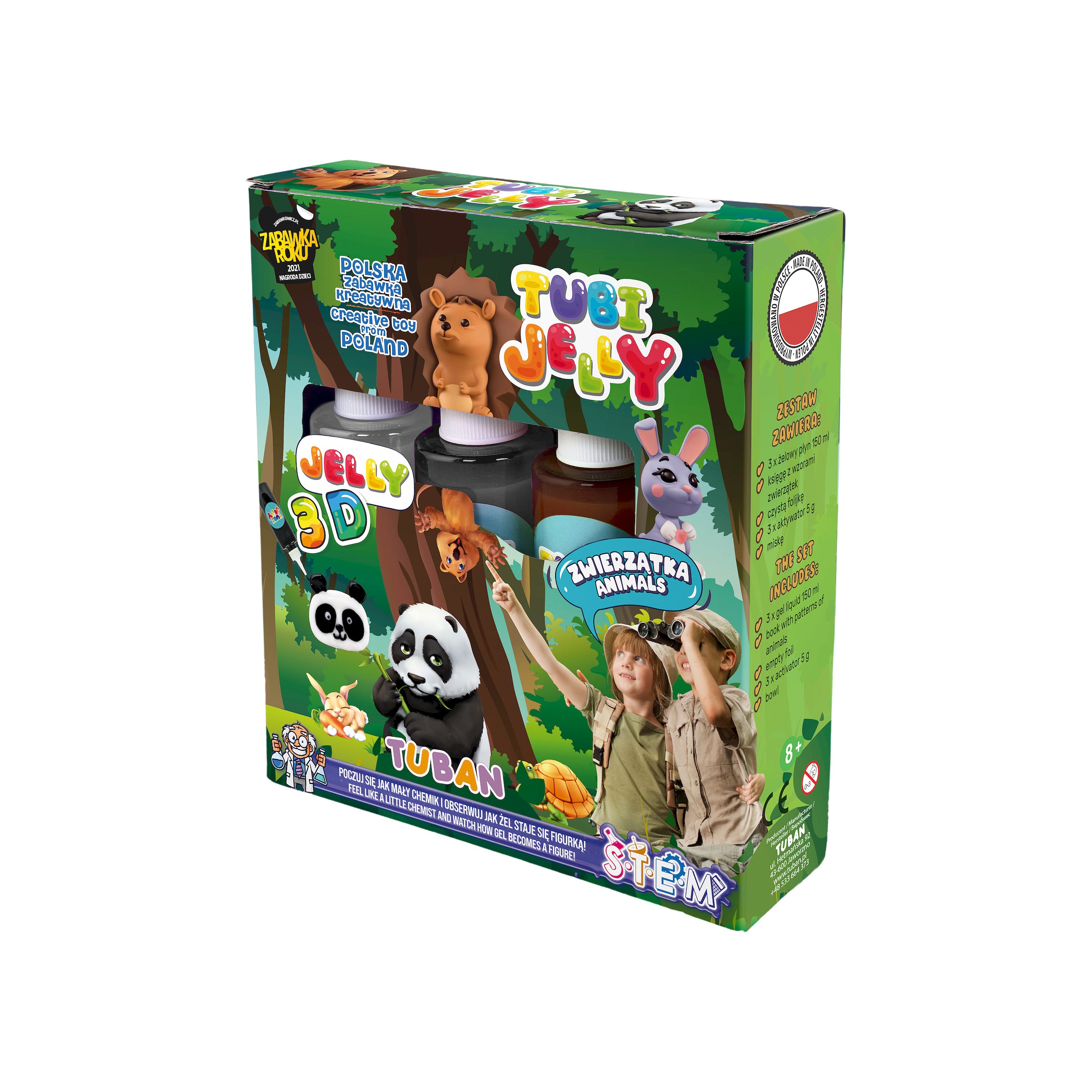 Set Tubi Jelly com 3 Cores – Animais
