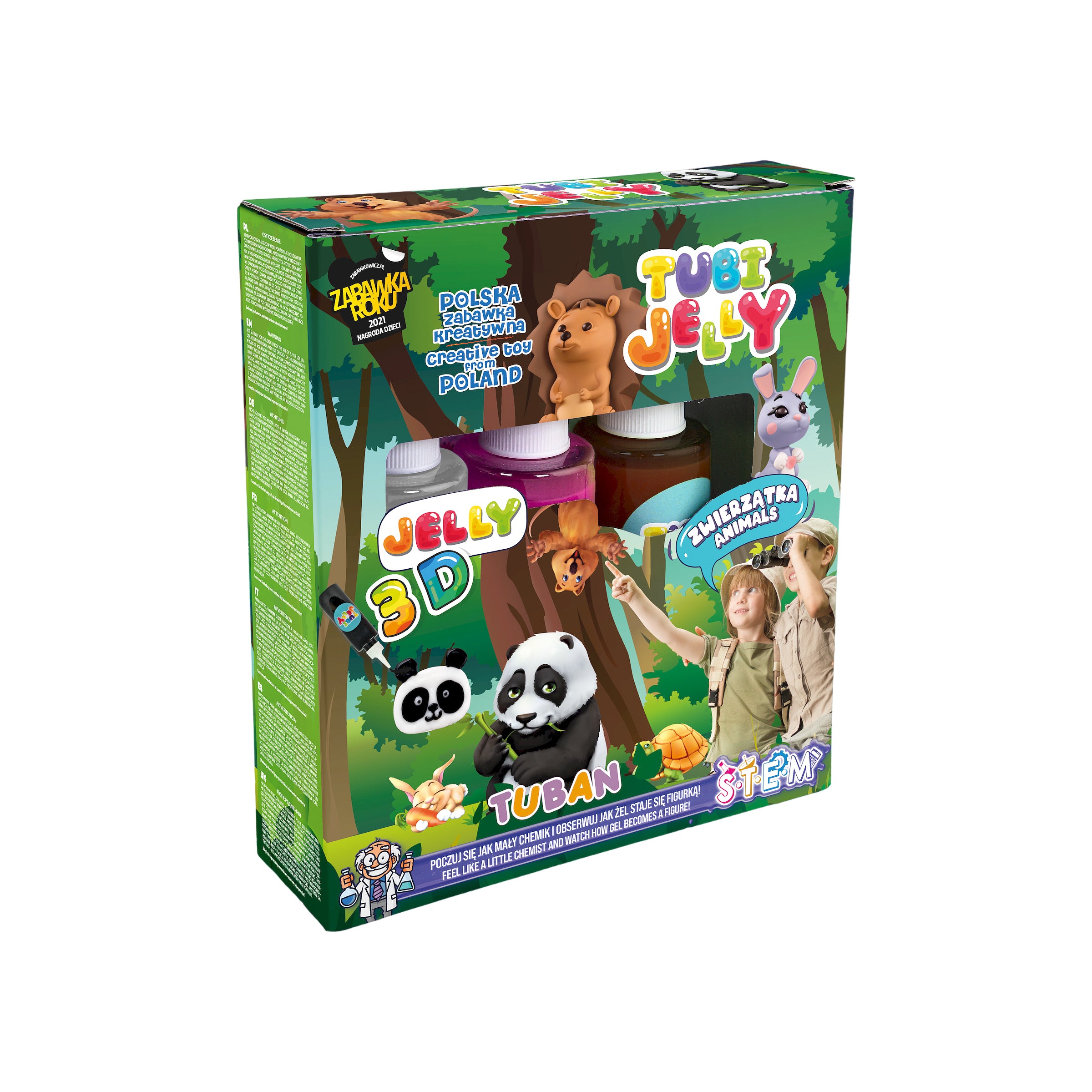 Set Tubi Jelly com 3 Cores – Animais