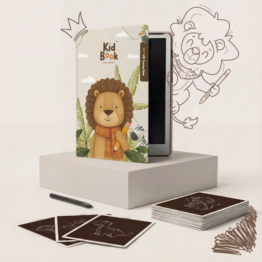 Tablet gráfico com fichas de desenho – KidBook – Safari