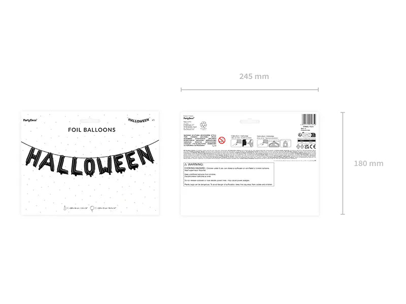 Balão de folha metálica Halloween