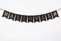 Grinalda Halloween em papel preto