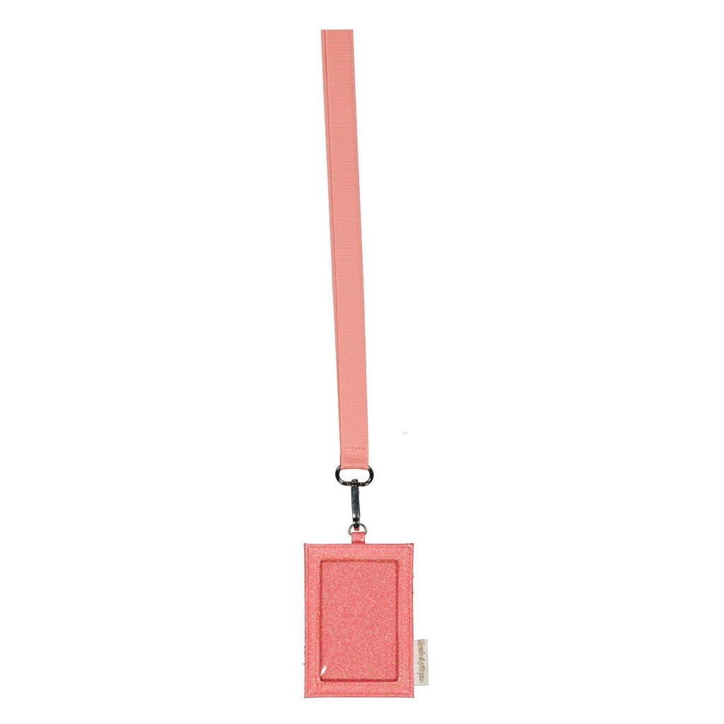 Porta-cartões com cordão - Coral