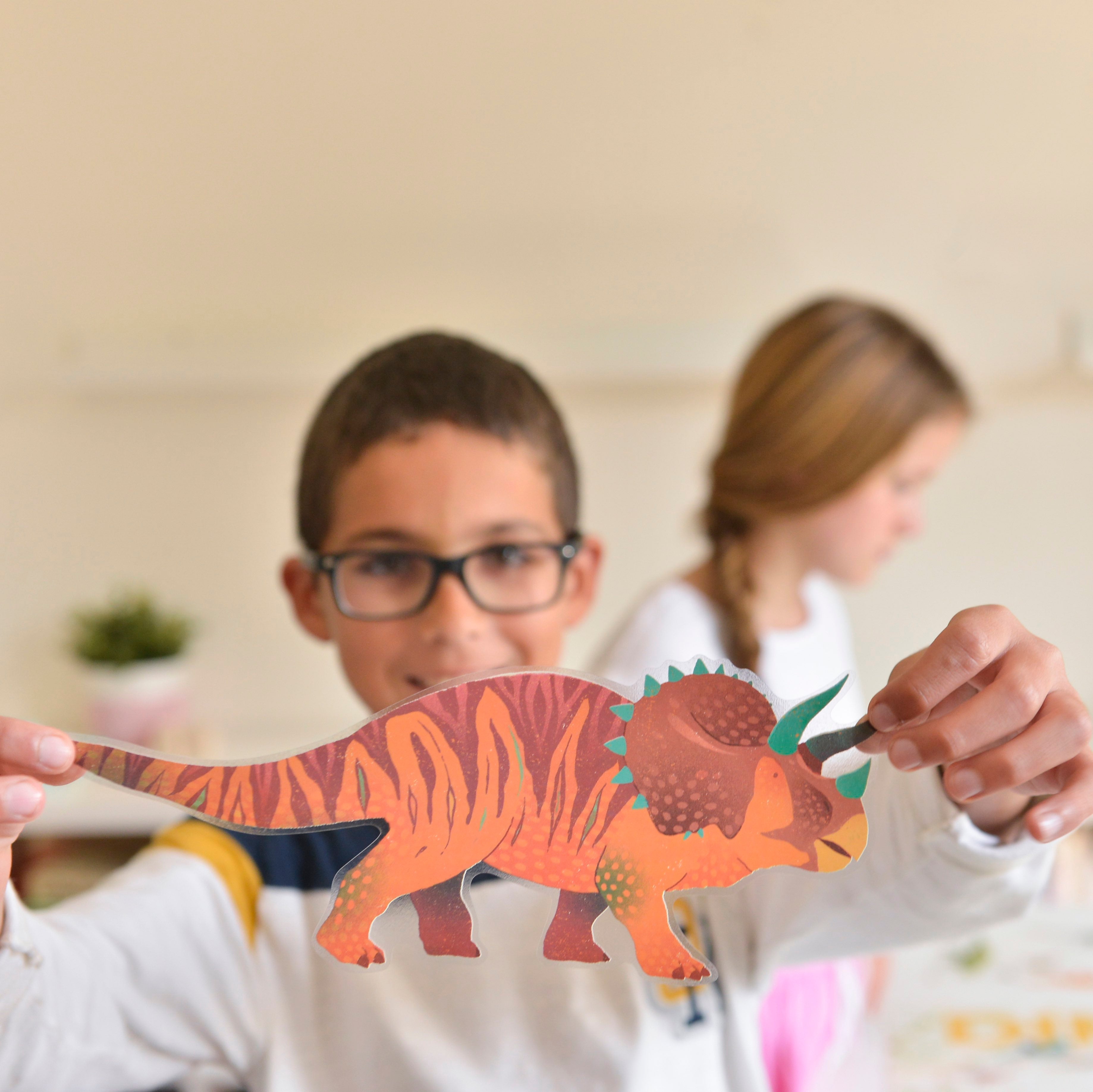 Poster de Dinossauros com Autocolantes Reposicionáveis