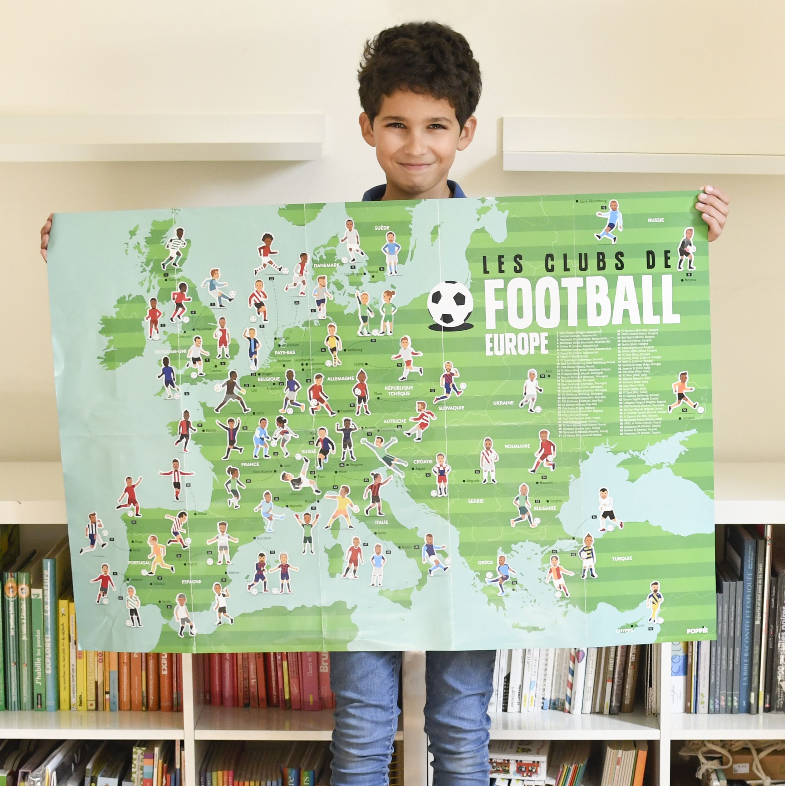 Poster XXL Football com Autocolantes Reposicionáveis