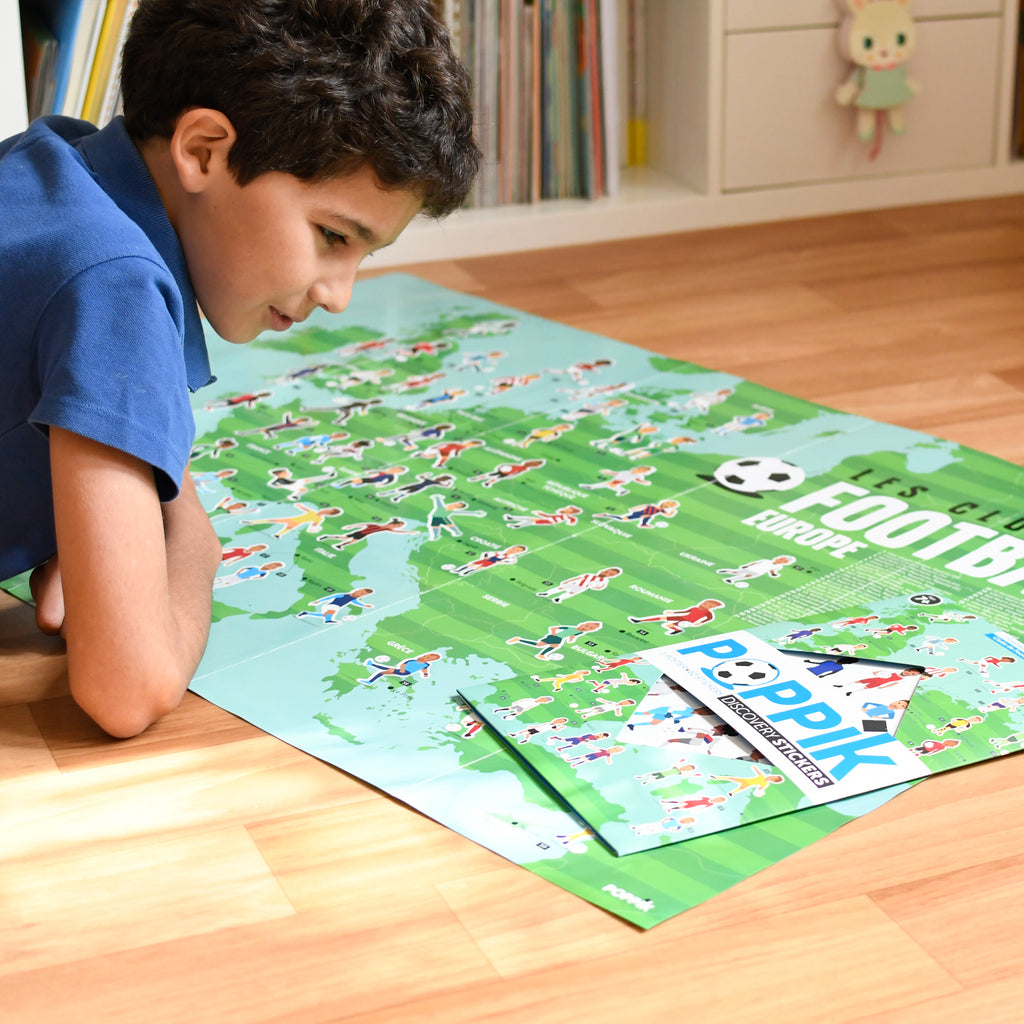Poster XXL Football com Autocolantes Reposicionáveis