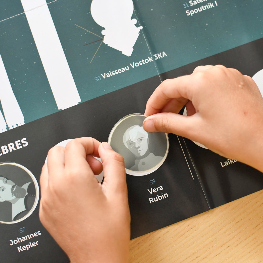 Poster XXL Astronomia com Autocolantes Reposicionáveis