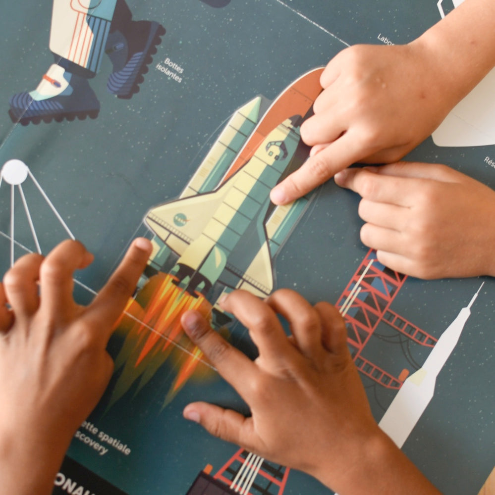 Poster XXL Astronomia com Autocolantes Reposicionáveis