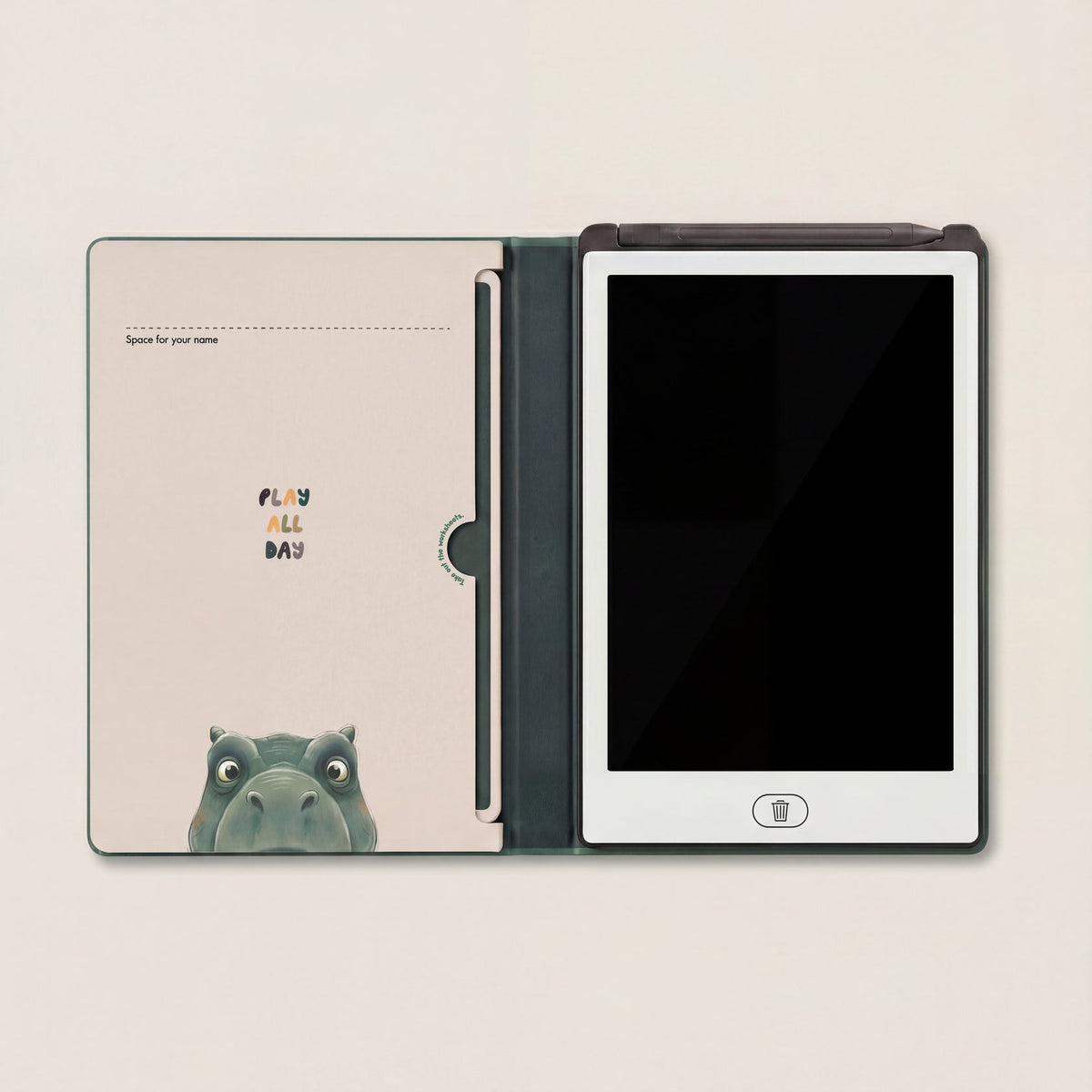 Tablet gráfico com fichas de desenho – KidBook – Coelho